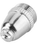 Jiawu Plasma Cutter Consumables Kit With 90 Pieces Featuring 35 Electrodes 35 Nozzles Plus 20 Ceramic Cups: close-up of a metal nozzle.