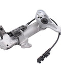 MOTOKU steering column shift mechanism; silver metal housing with wiring harness plug, side view
