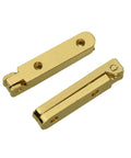 Durable Mini Hinges For Wooden Jewelry Box Chest Case Gold Brass 90 Degree Opening Hidden Hinges With 20 Screws 30x30mm