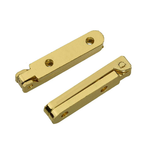 Durable Mini Hinges For Wooden Jewelry Box Chest Case Gold Brass 90 Degree Opening Hidden Hinges With 20 Screws 30x30mm