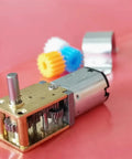N20 Right Angle DC Gear Motor for Robot Projects Featuring 3V 6V And 12V With Stable 15 To 120 RPM worm drive showing gears and motor.