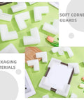 Thickened Foam Corner Protectors For Picture Frames And Mirrors, Adjustable L Shaped Cushions on a frame
