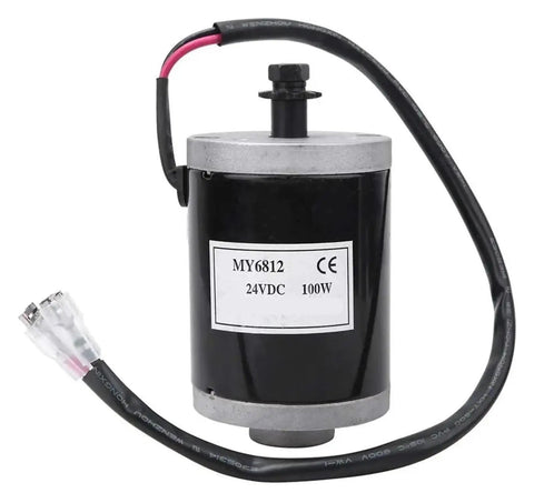 Heavy Duty Small DC Brushed Motor With 150W Blazing Speed And Solid 12V Or 24V Power For Tough Industrial Grind showing a 24V 100W motor.