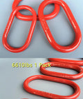 Heavy Duty G80 Alloy Steel Master Link Chain Lifting Ring 3.0T 6610 Lbs Capacity for Rigging and Lifting, Oblong shape