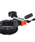 Heavy Duty Strap Clamp With Four Detachable Corners And Slick Quick Adjust Lever For Top Shelf Woodworking Picture Frames Cabinets Drawer Assembly 13Ft Nylon Webbing Tool with adjustable clamp and strap.
