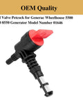 Fuel Valve Petcock Replacement For WheelHouse 5500 5550 8550 Generator Model 01646 OEM Quality