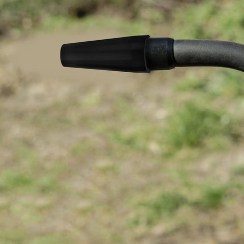 Close-up of Top Notch Welding Nozzle Tips And Connecting Rods For Mig Torch Gas Shielded Arc Jobs, tough plastic design.