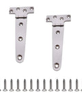 Beefy Heavy Duty T Style Door Hinges 2 Pack, Marine Grade 316 Stainless Steel Thickened Hinges with screws included