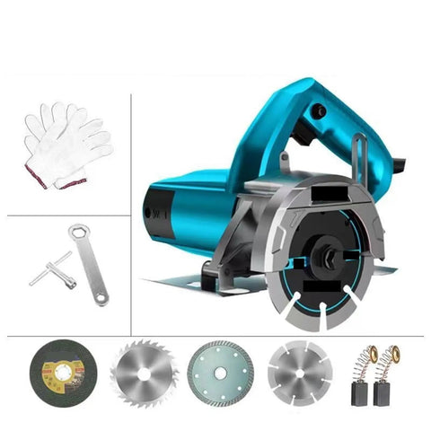 No Sweat Portable Wall Chaser And Slick Handheld Slotting Tool For Lightning Fast Wood Metal Tile Cutting And Brick Trimming In Cramped Quarters For Chill Weekend Diy Overhauls with accessories and blades.