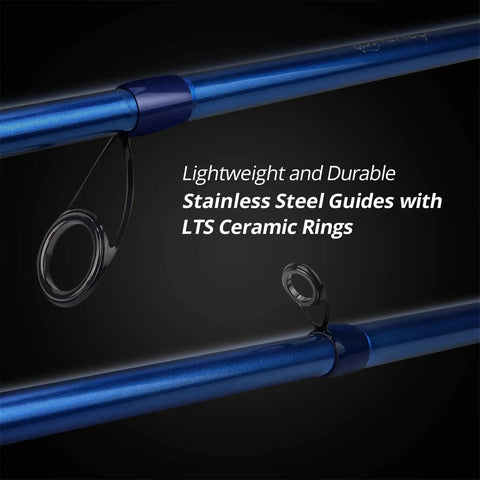 Compass Telescopic Casting Fishing Rod 6Ft Travel Rod for freshwater and saltwater with stainless steel guides and LTS ceramic rings.