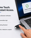 Ironclad Fingerprint Security Key With Fido2 Certified Biometrics And Type C Design for instant access via biometric login.