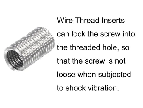 5/16-18 UNC 3D Helicoil Wire Thread Inserts Set In 304 Stainless Steel for strong rust-proof thread repair illustration