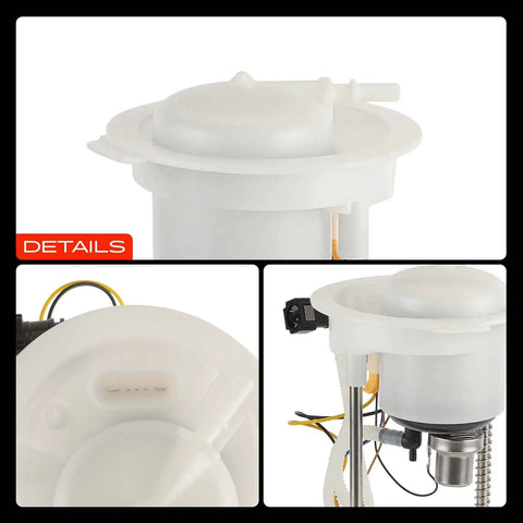 Heavy Duty Electric Fuel Pump Module Assembly For Audi Q5 2009 To 2012 2.0L 3.2L showing sender and connector details.