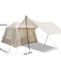 Inflatable Camping Tent With Detachable Top For All Season Weatherproof Outdoor Shelter Built For Stargazing And Night Sky Watching