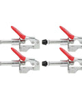 Heavy Duty Toggle Clamp Set 4 Pack Fixed Lock 45kg Load Capacity With Push Pull Grip Durable Galvanized Iron Hand Tool GH 301AM