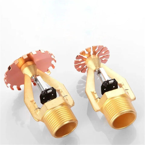 Upgraded Fast Response Fire Sprinkler Head DN25 Down Sprinkler, copper body, quick heat detection for fire safety.