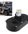 Low Noise 6600RPM Steering Gearbox Replacement For Kids Electric Cars next to a toy SUV, showing motor details
