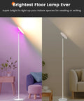71 Inch Tall LED Floor Lamp With Remote And Touch Control in living room setting, dual light modes.
