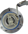 2pc Front & Rear Wheel Hub Bearing Assembly for 2000-2013 Chevy Impala Monte Carlo, ABS Sensor, top view with connector