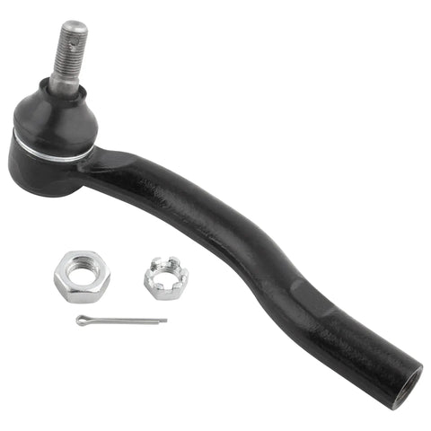 2 Piece Front Outer Tie Rod Ends Replacement Kit For Lexus ES300 2002 2003, Toyota Camry 2002 2003, Highlander 2001 2003 ES3601 ES3600 Front Left Right, black metal end with nut and cotter pin