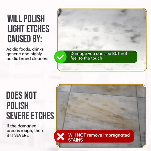 Touch Up Etch Remover Marble Polishing Powder For Lite To Medium Etches On Calcite Based Stone Safe On Lite To Neutral Surfaces