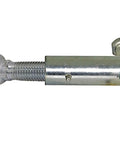 Heavy Duty Steel Tailgate Latch Assembly Universal Truck Parts Replacement Built Damn Tough For No Sweat Bolt On Installation And Rock Solid Cargo Retention For Any Pickup Bed, showing a silver steel latch with mounting points.