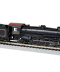 4-8-2 Light Mountain Steam Loco With Econami DCC Sound For N Scale Frisco 1501 on track, side view