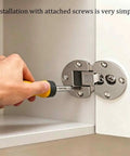 Installing Two Pack 90 Degree Adjustable Concealed Cabinet Door Hinges With Page Turning Axis Zinc Alloy Drop Down Flush Hinge