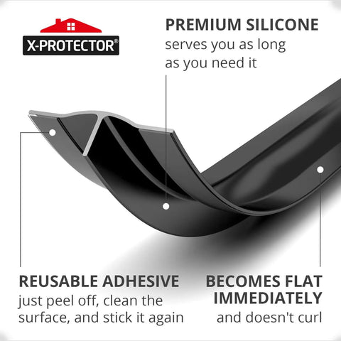 Premium Silicone Stove Gap Cover 50 Inch Long Self Adhesive Gap Filler Between Stove And Counter Heat Resistant Spill Guard detail
