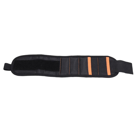 Magnetic Wristband With 10 Magnets And 1680D Polyester Build For Electricians, Breathable Wrist Tool Belt Holds Screws, Small Parts, Drills, And Fasteners Hands Free During Repairs black 400x90mm