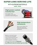Image of high power custom transformer and wire for 2 In 1 Digital Rework Station With Hot Air And Soldering Iron.