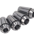 Top Tier 4-Piece Spring Steel Collet Chuck Kit For Boring And Milling Jobs With Insane Accuracy Under 0.0003 Inch Runout, four collet chucks