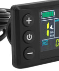 IP65 Rated LCD Display Panel For Electric Vehicles And E Bikes, showing speed, battery level, and mileage on backlit screen