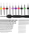Miniature Hand Drill Set With Pin Vise For Jewelry Making And Crafting Pro Grade Handheld Drill Kit Includes Twist Drill Bits