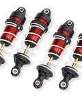 Mini Maxx Aluminum GTR Long Shocks Red Set Of 4 For RC Cars And Trucks With PTFE Bodies TiN Shafts Larger Oil Capacity