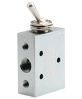 HL-2501-V 5 Way 2 Position Pneumatic Toggle Valve Hand Operated Manual Control Valve With One-Eighth Inch Ports