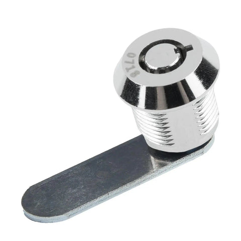 Close-up of Cylinder Locks For Doors, Mailboxes, Drawers, And Cupboards With Cam Lock, Includes 2 Keys, 16mm Cylinder Diameter