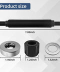 Harmonic Balancer Installation Tool Kit For Chevy SBC And BBC Engines With Threaded Rod Nut Washer And Thrust Bearing dimensions
