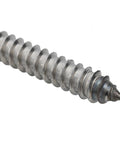 Pro Grade M10 Hanger Bolts A2 Stainless Steel With Epdm Weather Seal And Preassembled Aluminum Rail Mounting Kit For Solar Pv Panels On Metal Wood Roofs Quick And Slick Install close-up image of stainless steel screw with thread detail