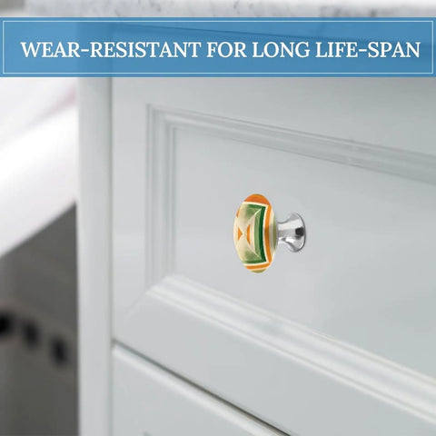 2 Pack Stainless Steel Durable Square Pattern Cabinet Knobs With Screws Round Drawer Pull For Kitchen Bathroom Bedroom Furniture Hardware Boss Level Upgrade Rust Resistant Smooth Surface Dresser Knobs on white cabinet