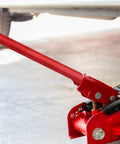 Durable Red Metal Hydraulic Jack Handle Extension Rod For Bottle Jacks With Stable Construction And Non Slip Silicone Grip Heavy Duty