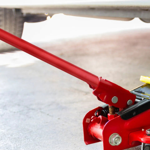 Durable Red Metal Hydraulic Jack Handle Extension Rod For Bottle Jacks With Stable Construction And Non Slip Silicone Grip Heavy Duty