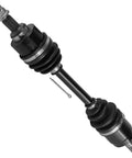 Honda Front Right Complete CV Joint Axle For TRX420 Rancher 4x4 2010 2011 2012 2013 Replacement Part OEM Equivalent Durable Heavy Duty Upgrade Direct Fit Easy Install No Vibration Performance, black ATV axle with boots
