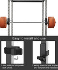 Bottom Reinforced J Hooks For 2x2 Power Rack With 5/8 Or 1 Inch Holes Rubber Pads And Beefed Up Heavy Duty Attachments installation