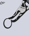 Pro-Grade 4-Piece High Leverage Snap Ring Pliers Set, 7-Inch Internal And External Circlip Pliers shown at 90-degree angle