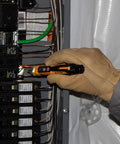 Non Contact Voltage Tester And GFCI Receptacle Tester With LCD Display And Built In Flashlight used in electrical panel