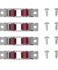 Double Wheel Window Pulley Kit With Screws For 14mm Slot Width Sliding Windows and Doors Heavy Duty Stainless Steel Rollers Set of 4