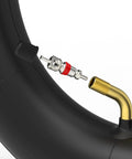 Close-up of 3.25/3.00-8 Inner Tubes With TR-87 Angled Stem, showing gold valve and accessories for 8 Inch Rims