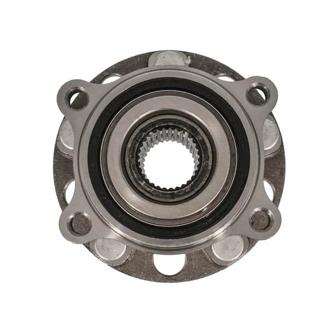 Front view of Front Hub Bearing Assembly Fits 2009 To 2017 Hyundai Equus Genesis Coupe Kia K900 5 Lug Without Abs 512417 Bolt On