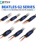 Beatles G2 20A Brushless ESC For RC Airplanes 2 To 4S With Built-In Switching BEC 5V And 6V 4A shown with connectors